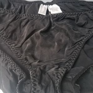 Intimates Black silk hipster bikini  from Nordstrom. xl